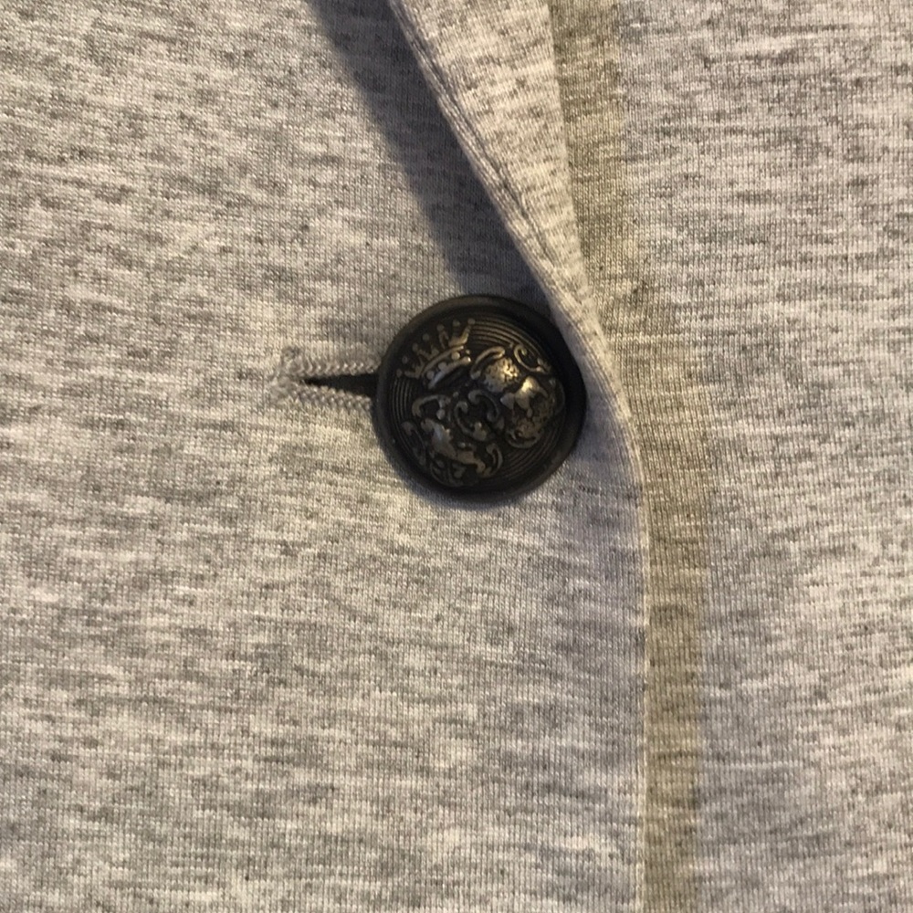 Zara Basic Soft Grey Suit Jacket - image 3